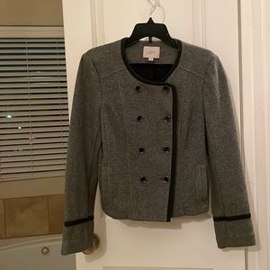 Loft Gray Double Breasted Sweater